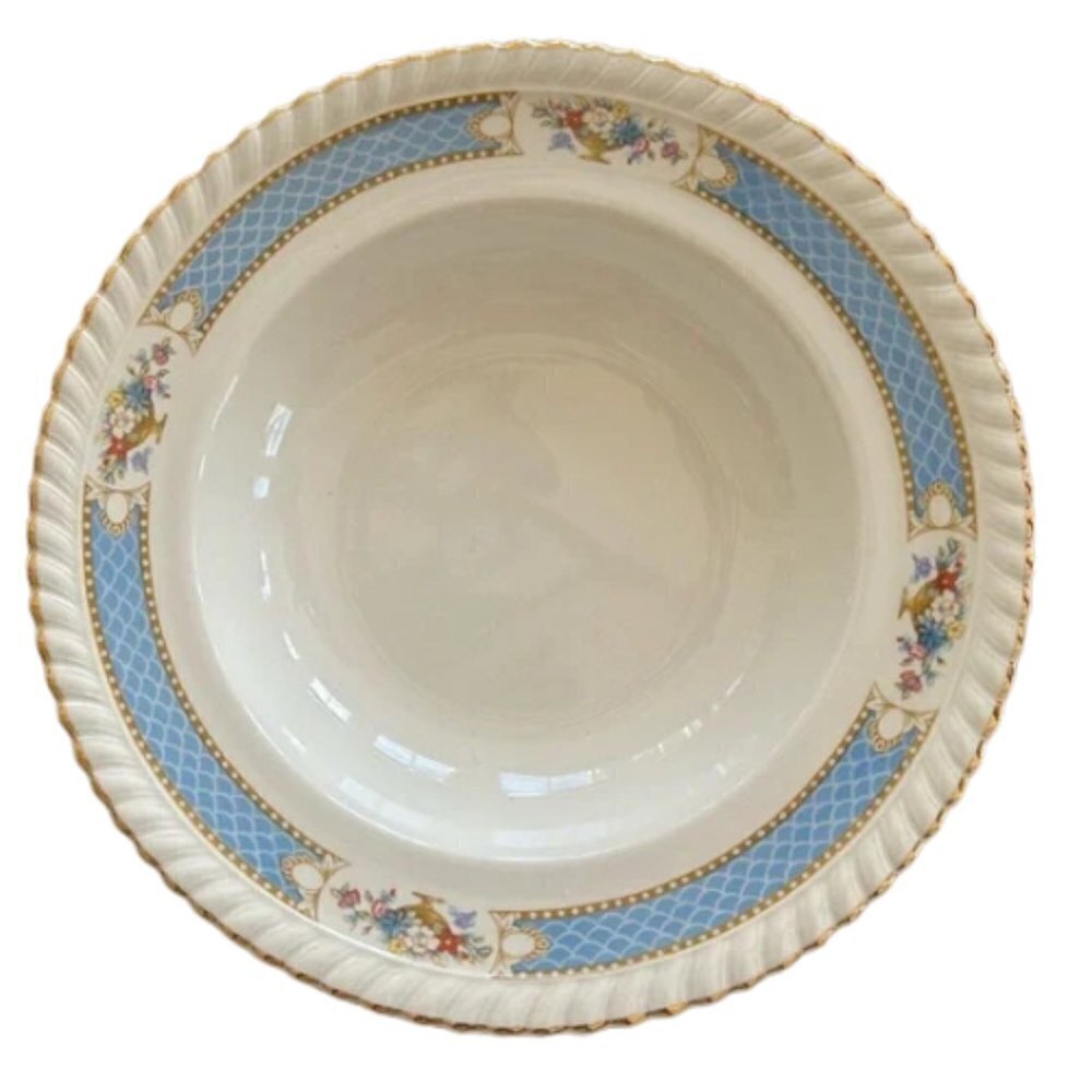 Vintage HTF Johnson Bros. Belvedere bowl, Stamped Old English 8 Inch